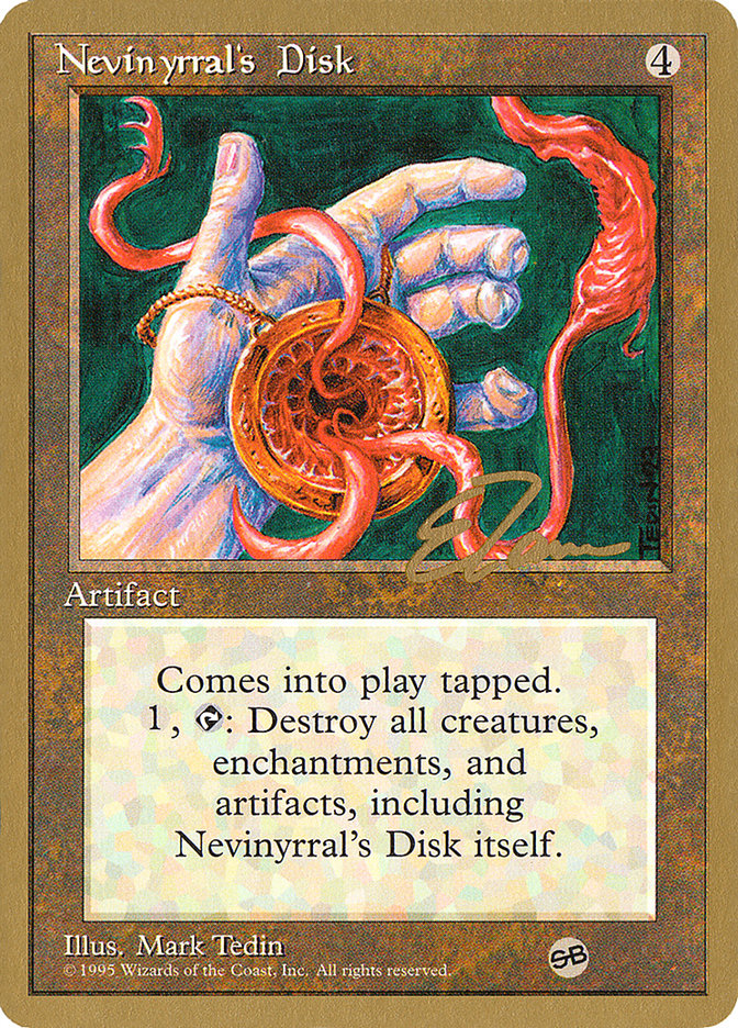 Nevinyrral's Disk (Eric Tam) (SB) [Pro Tour Collector Set] Magic: The Gathering