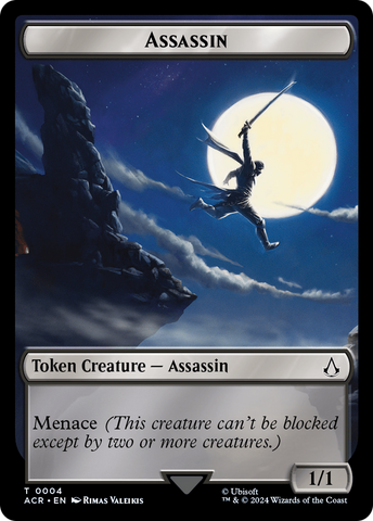 Assassin // Emblem - The Capitoline Triad Double-Sided Token [Assassin's Creed Tokens] Magic: The Gathering