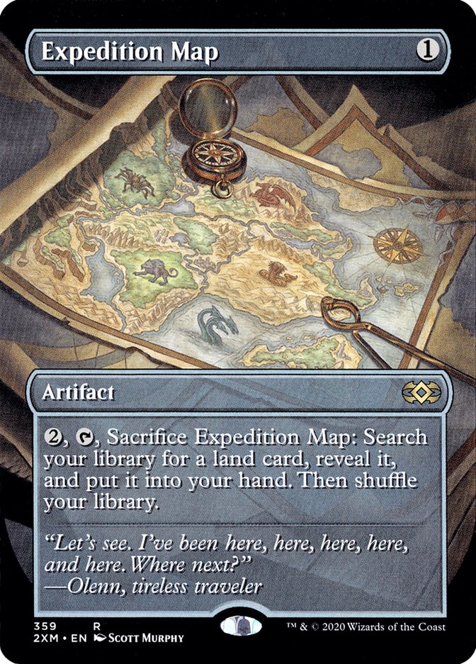 Expedition Map (Toppers) [Double Masters] Magic: The Gathering