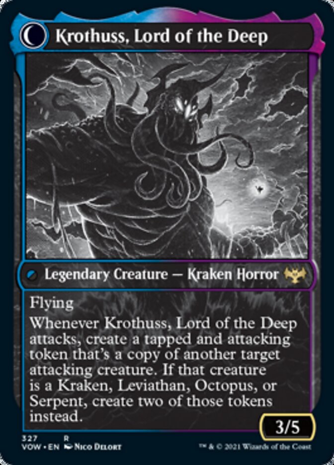 Runo Stromkirk // Krothuss, Lord of the Deep (Showcase Eternal Night) [Innistrad: Crimson Vow] Magic: The Gathering