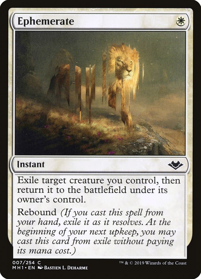 Ephemerate [Modern Horizons] Magic: The Gathering