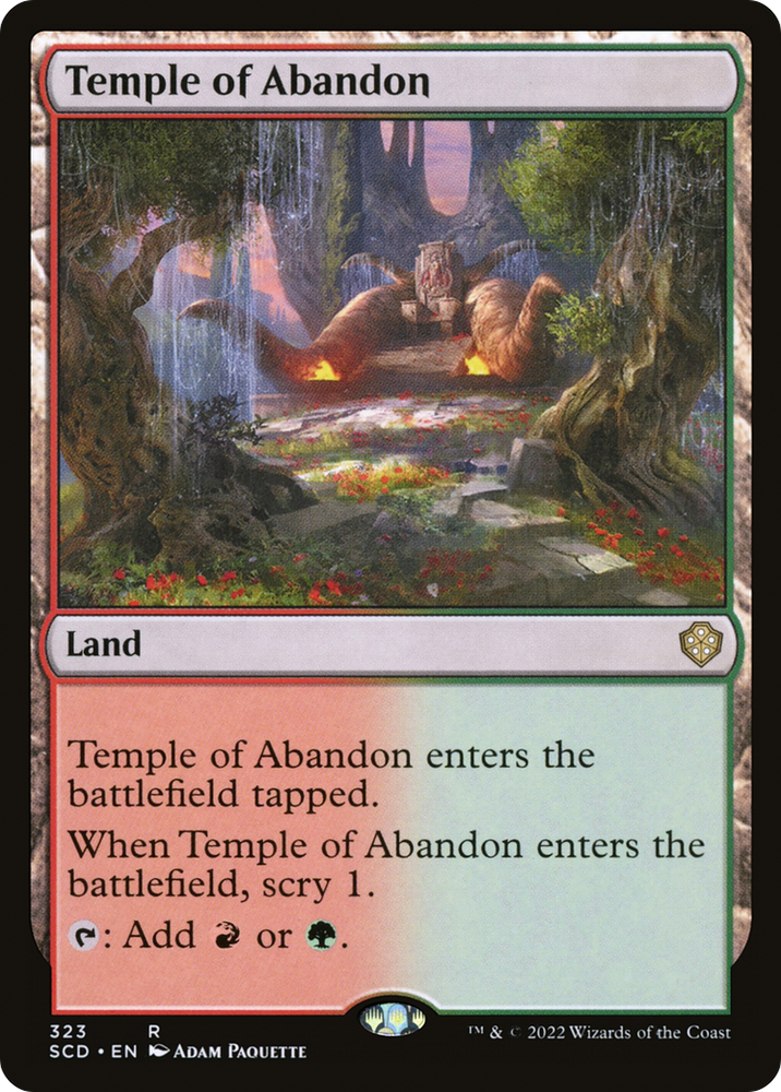 Temple of Abandon [Starter Commander Decks] Magic: The Gathering