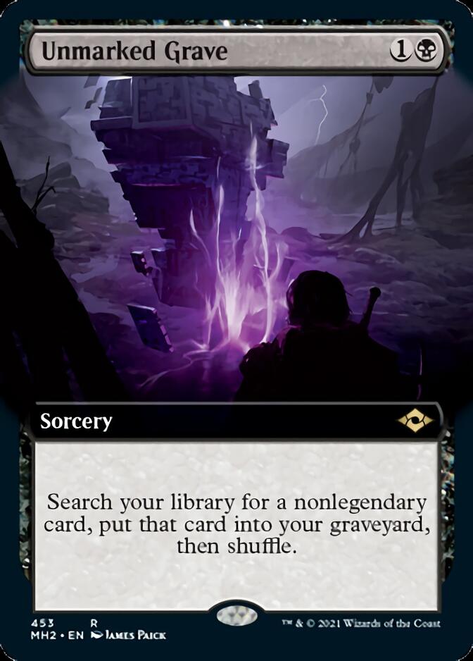 Unmarked Grave (Extended Art) [Modern Horizons 2] Magic: The Gathering