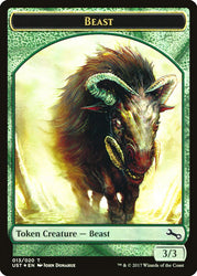 Beast // Beast Double-Sided Token [Unstable Tokens] Magic: The Gathering