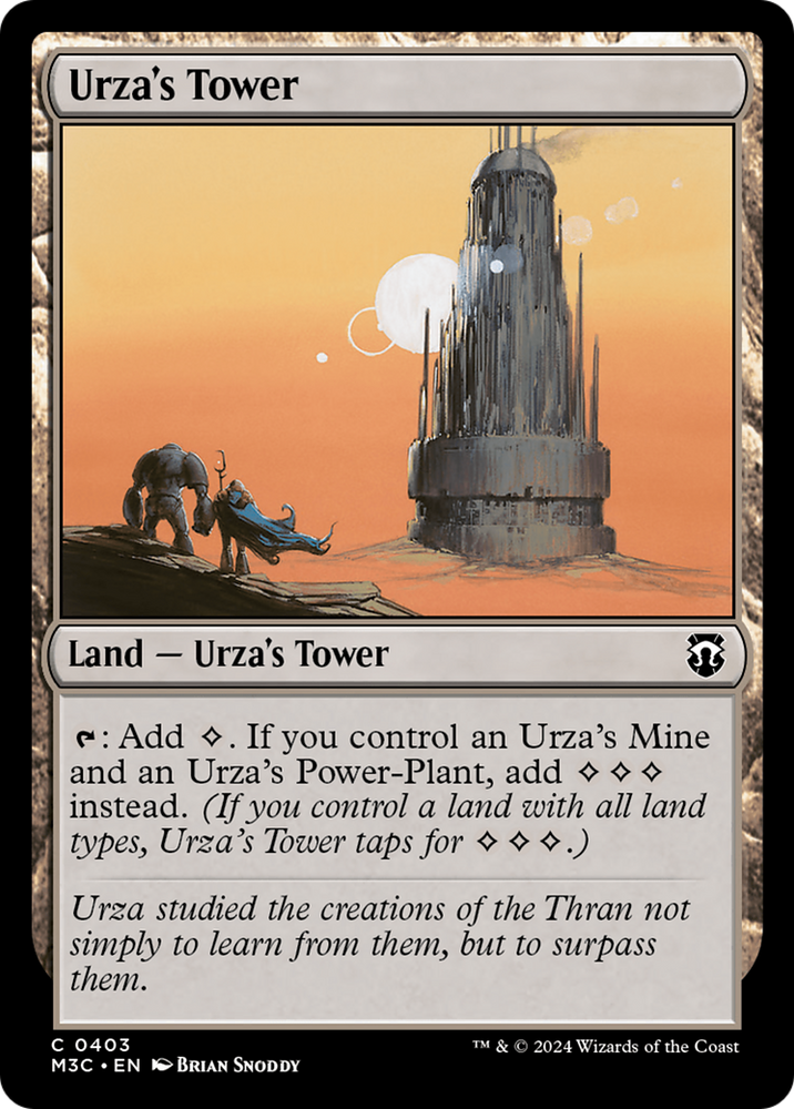 Urza's Tower (Ripple Foil) [Modern Horizons 3 Commander] Magic: The Gathering
