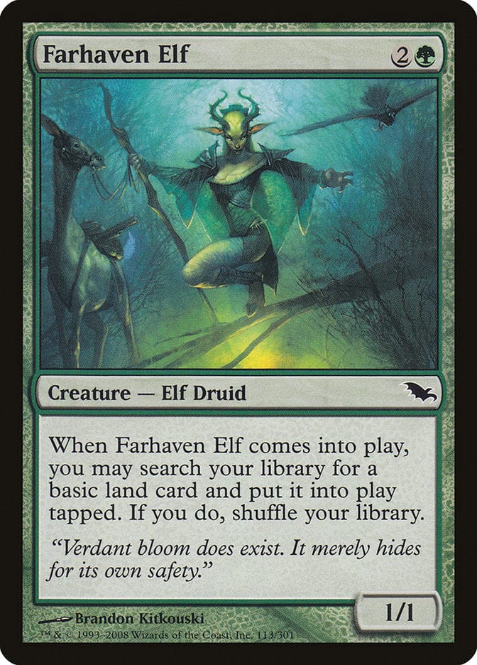 Farhaven Elf [Shadowmoor] Magic: The Gathering