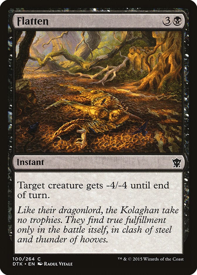 Flatten [Dragons of Tarkir] Magic: The Gathering
