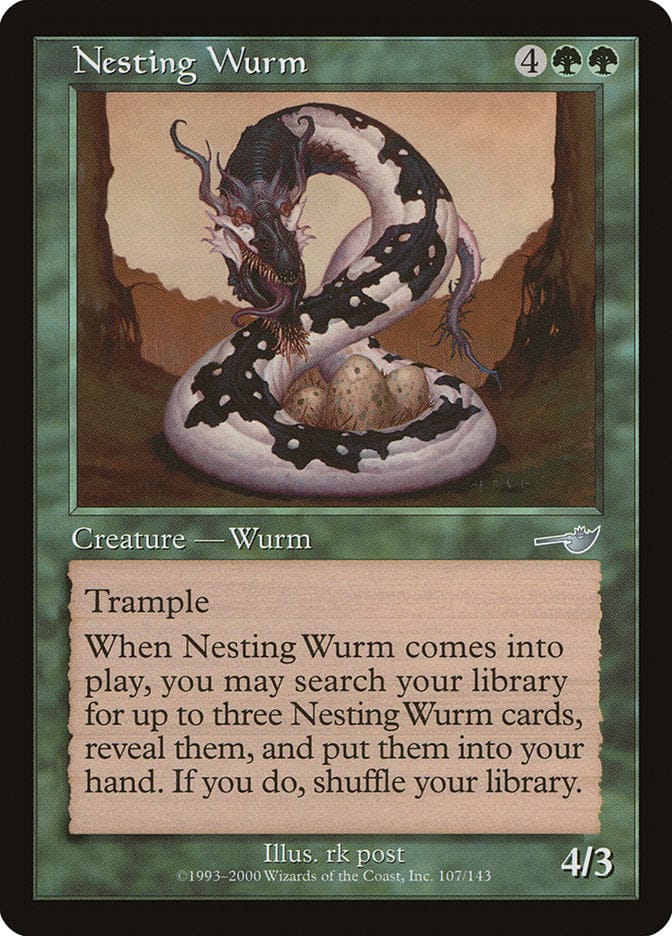 Nesting Wurm [Nemesis] Magic: The Gathering