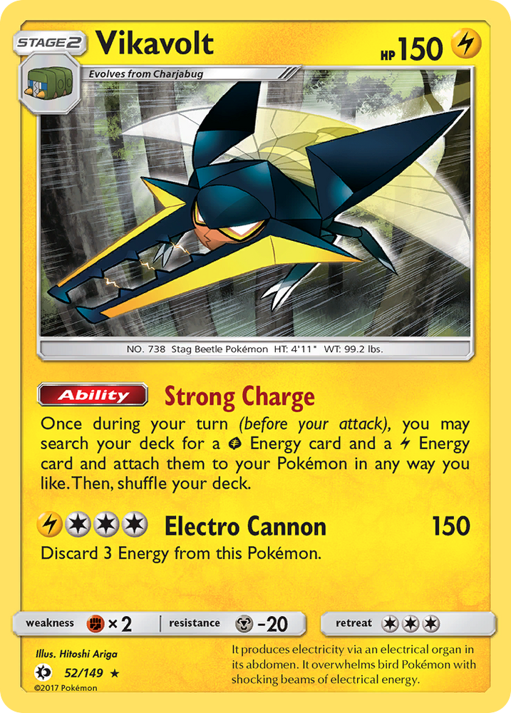 Vikavolt (52/149) [Sun & Moon: Base Set] Pokémon