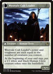 Hanweir Militia Captain // Westvale Cult Leader [Shadows over Innistrad Prerelease Promos] Magic: The Gathering