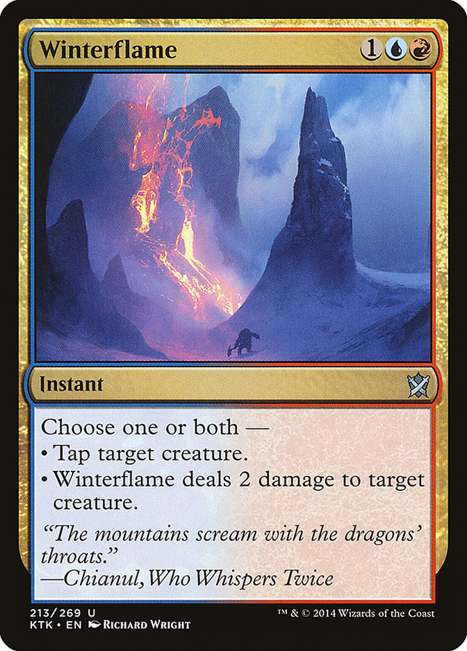 Winterflame [Khans of Tarkir] Magic: The Gathering