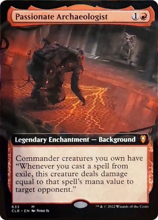 Passionate Archaeologist (Extended Art) [Commander Legends: Battle for Baldur's Gate] Magic: The Gathering
