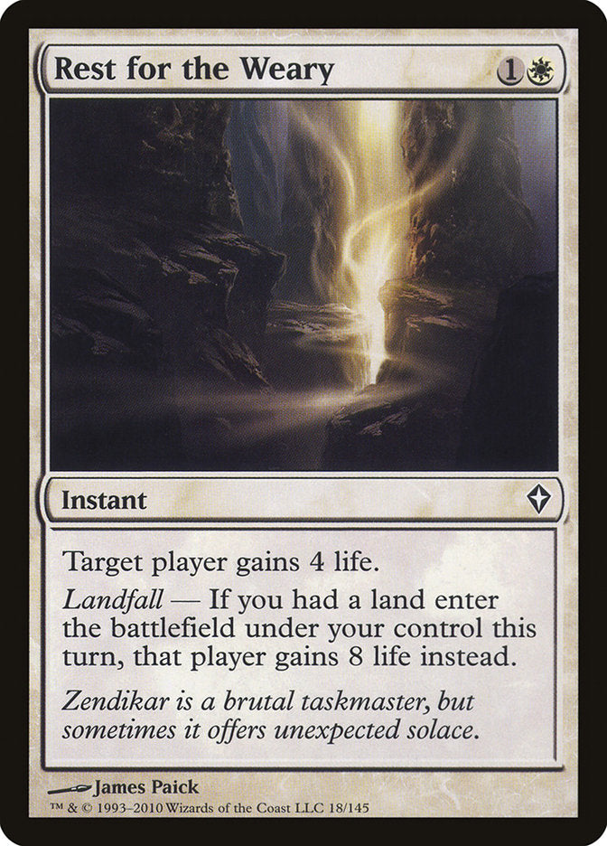 Rest for the Weary [Worldwake] Magic: The Gathering