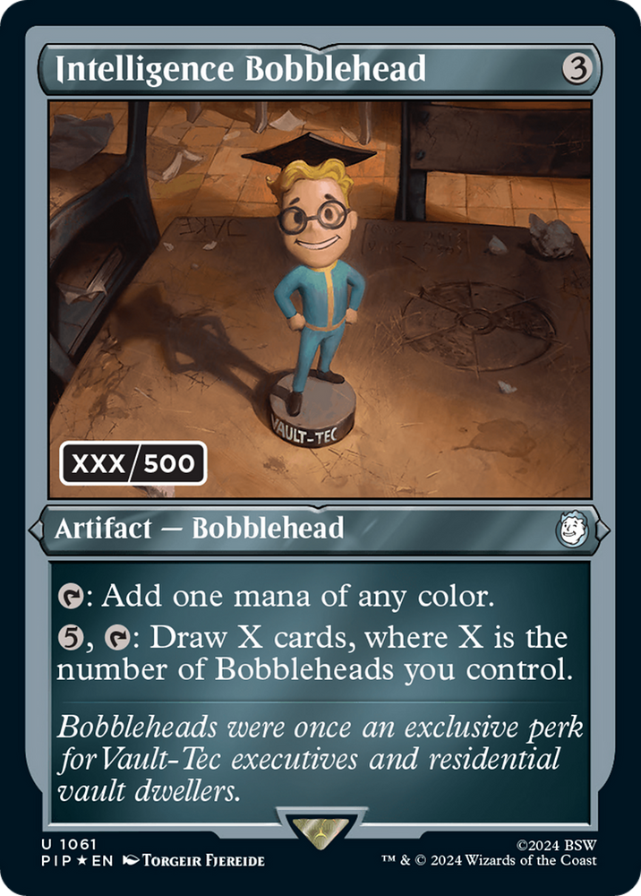 Intelligence Bobblehead (Serialized) [Fallout] Magic: The Gathering