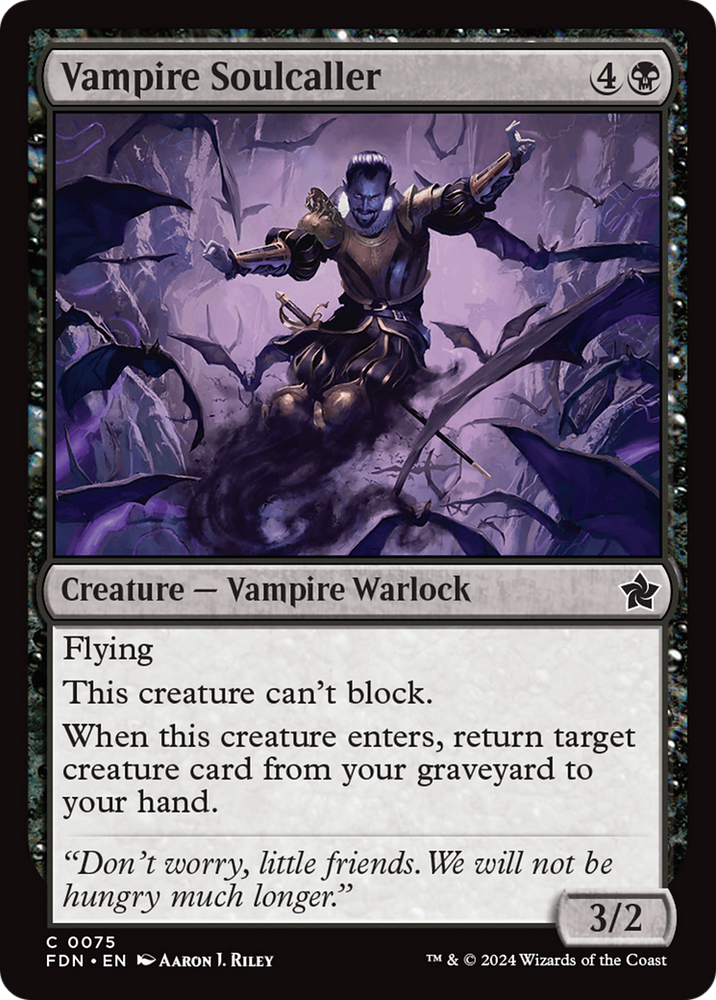 Vampire Soulcaller [Foundations] Magic: The Gathering