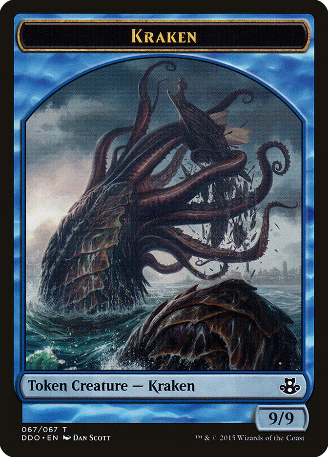 Kraken Token [Duel Decks: Elspeth vs. Kiora] Magic: The Gathering