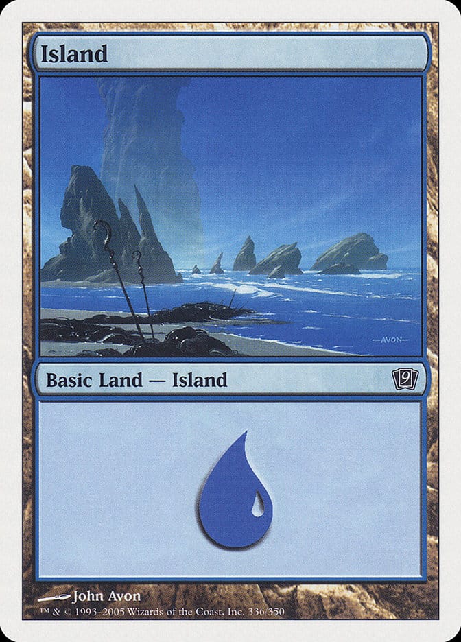Island (336) [Ninth Edition] Magic: The Gathering