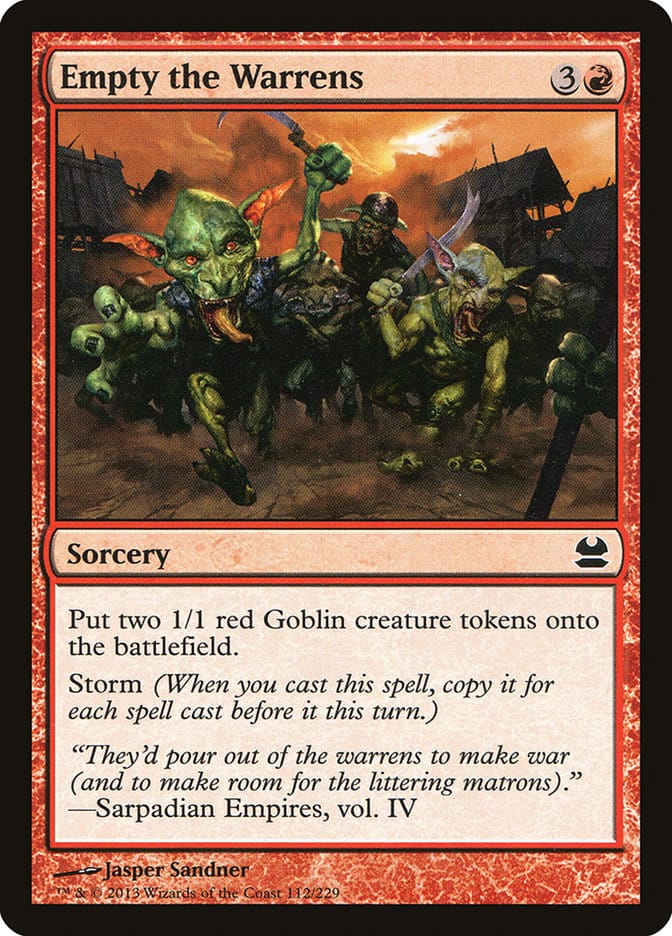 Empty the Warrens [Modern Masters] Magic: The Gathering