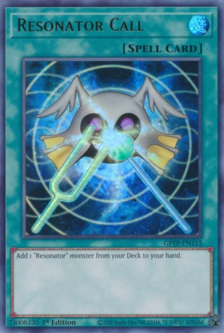 Resonator Call [GFTP-EN115] Ultra Rare - Yugioh Cards For Your TCG Needs!