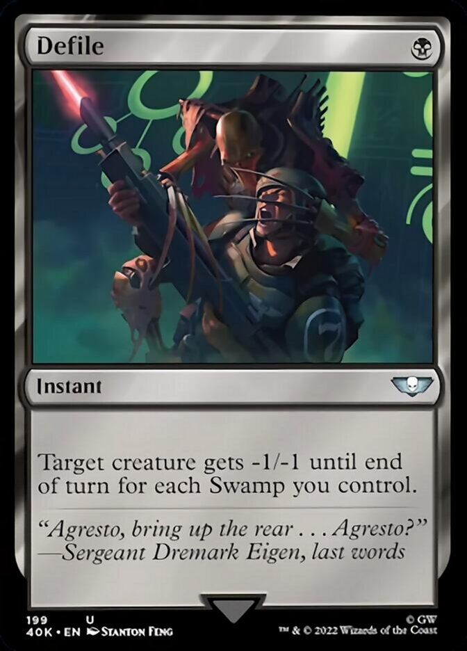 Defile (Surge Foil) [Warhammer 40,000] Magic: The Gathering