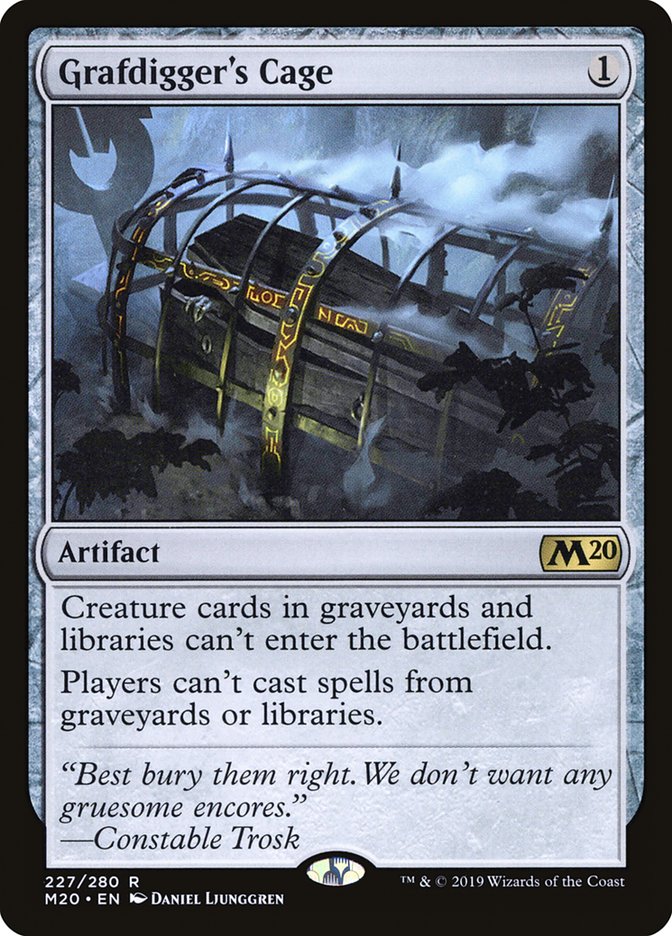 Grafdigger's Cage [Core Set 2020] Magic: The Gathering