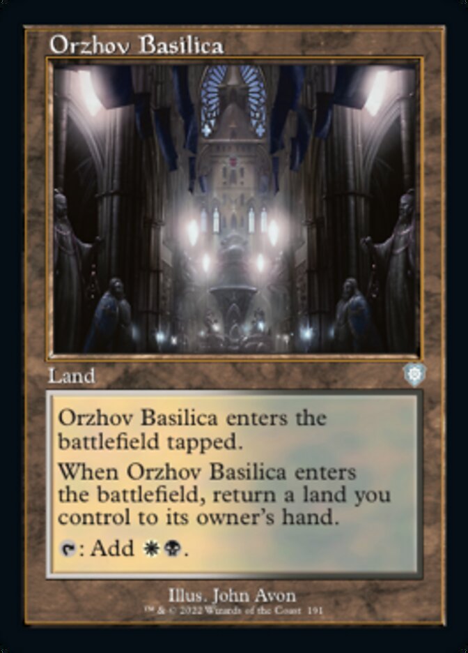 Orzhov Basilica (Retro) [The Brothers' War Commander] Magic: The Gathering