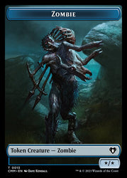 Human Soldier // Zombie (0013) Double-Sided Token [Commander Masters Tokens] Magic: The Gathering