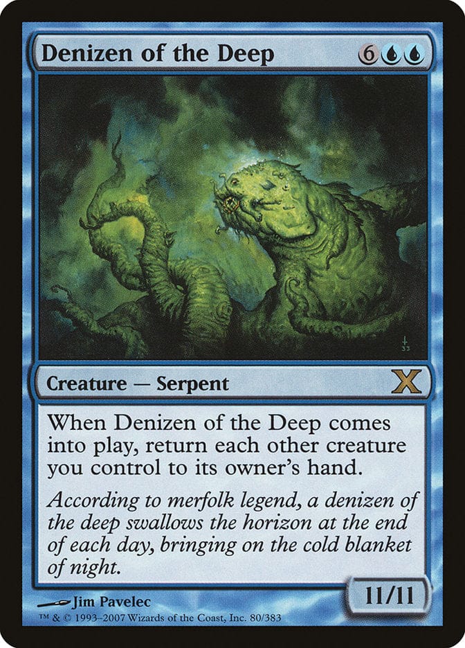 Denizen of the Deep [Tenth Edition] Magic: The Gathering