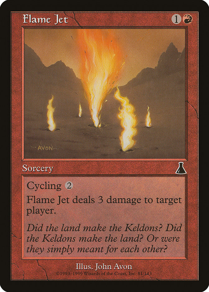 Flame Jet [Urza's Destiny] Magic: The Gathering