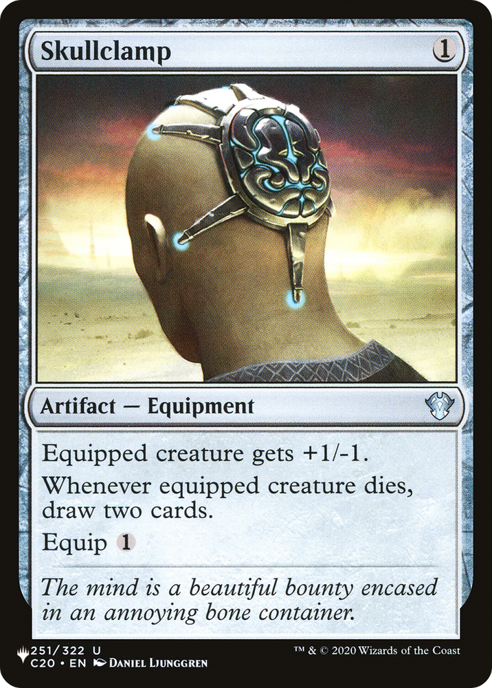 Skullclamp (C20) [The List] Magic: The Gathering