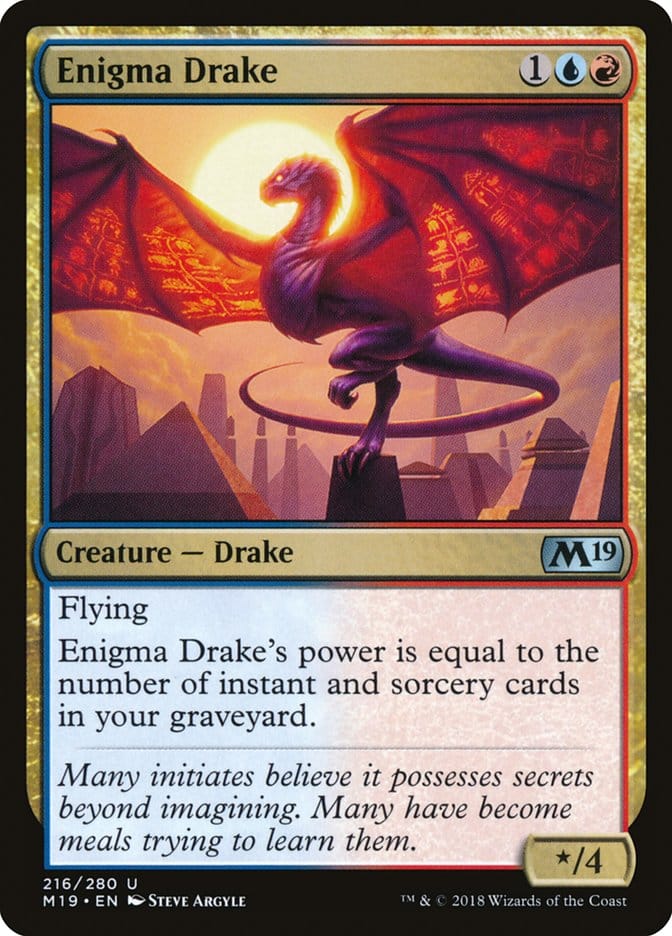 Enigma Drake [Core Set 2019] Magic: The Gathering