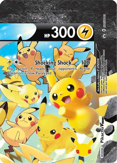 Pikachu V-UNION (SWSH140) (Celebrations) [Sword & Shield: Black Star Promos] Pokémon