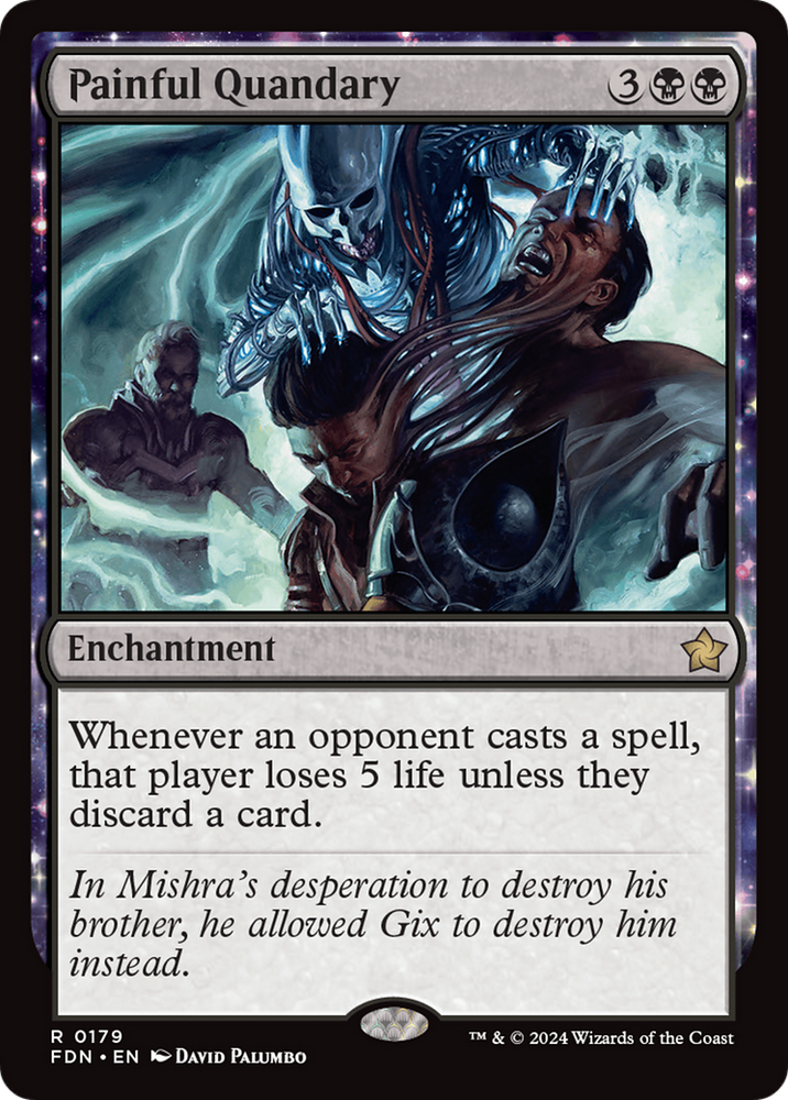 Painful Quandary [Foundations] Magic: The Gathering