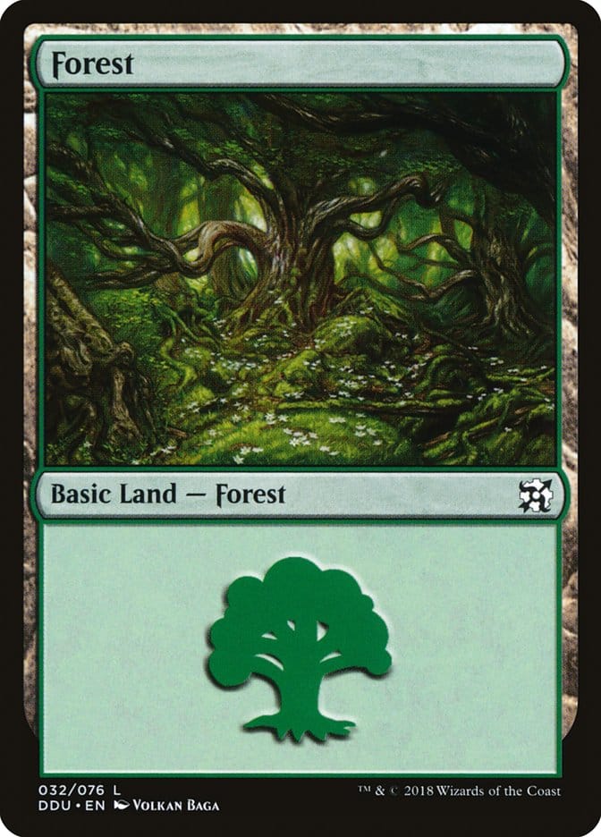Forest (32) [Duel Decks: Elves vs. Inventors] Magic: The Gathering
