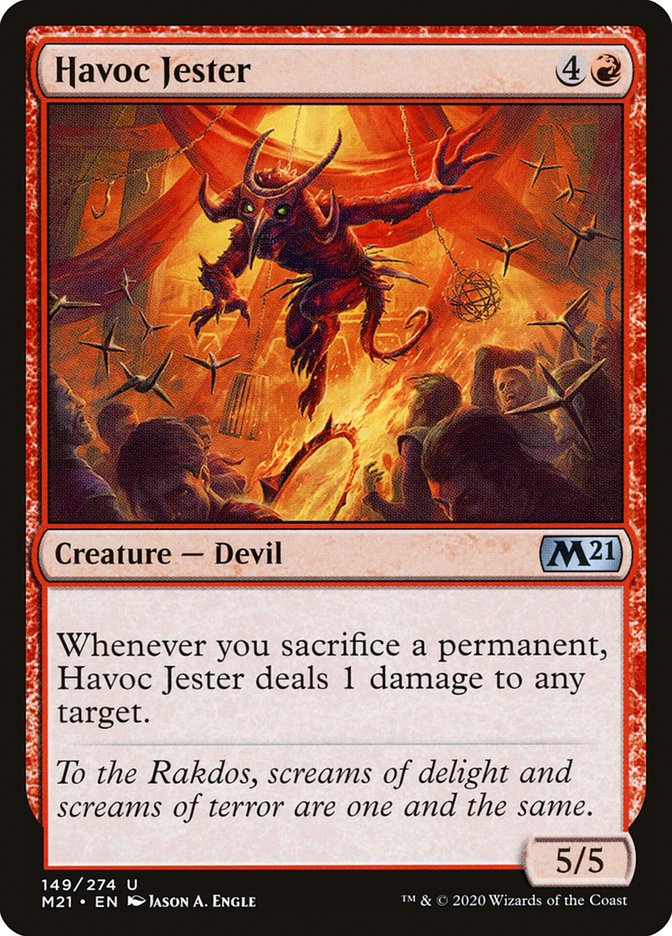 Havoc Jester [Core Set 2021] Magic: The Gathering