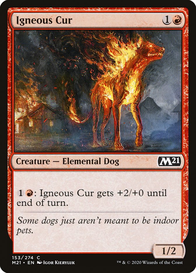 Igneous Cur [Core Set 2021] Magic: The Gathering
