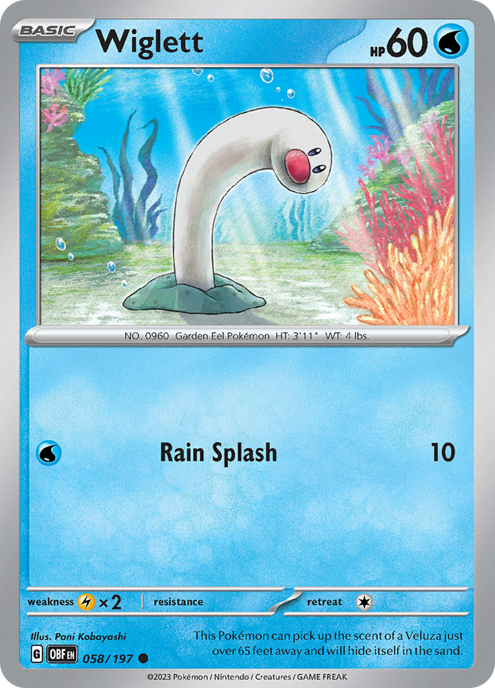 Wiglett (058/197) [Scarlet & Violet: Obsidian Flames] Pokémon