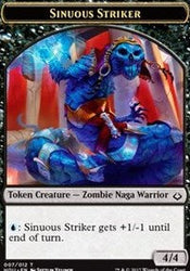 Sinuous Striker // Zombie Double-Sided Token [Hour of Devastation Tokens] Magic: The Gathering