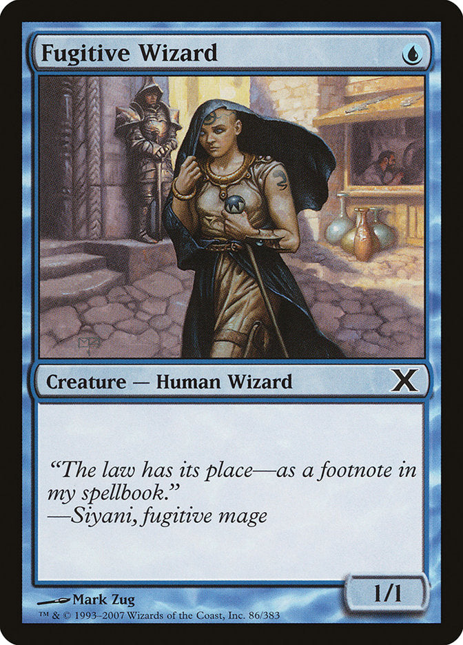 Fugitive Wizard [Tenth Edition] Magic: The Gathering