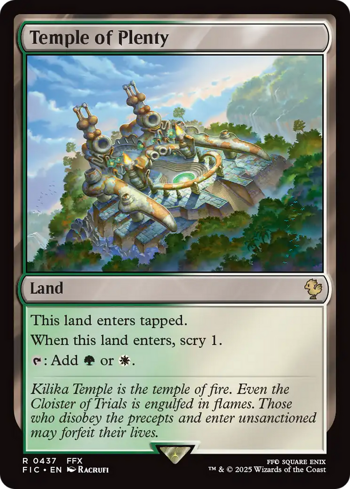 Temple of Plenty [FINAL FANTASY Commander] Magic: The Gathering