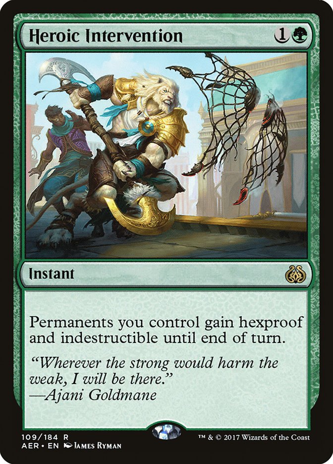 Heroic Intervention [Aether Revolt] Magic: The Gathering