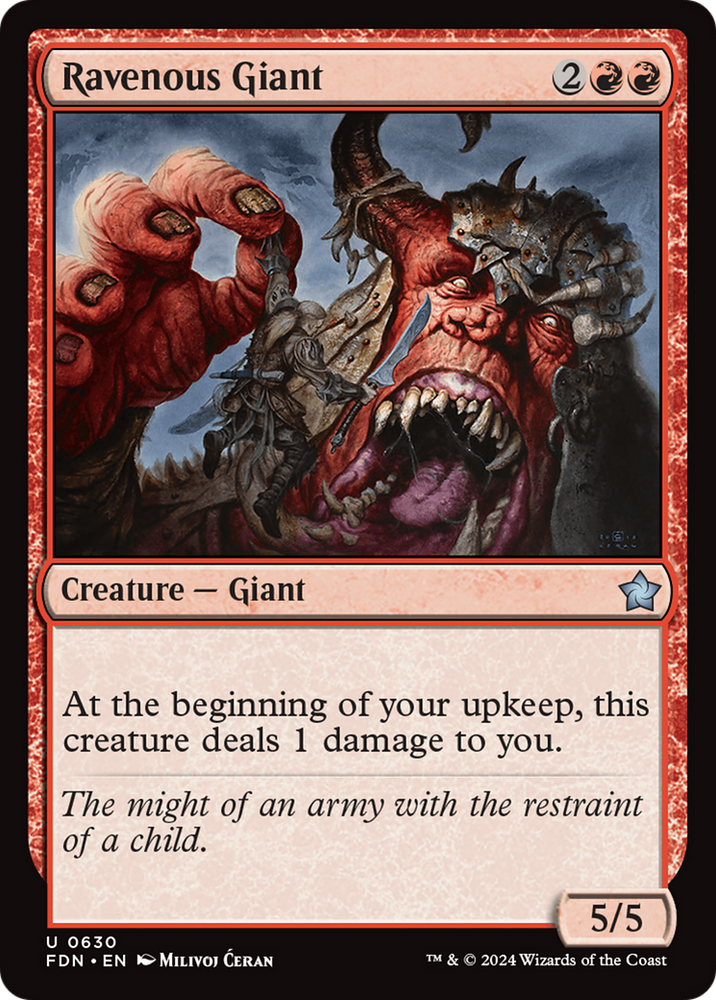 Ravenous Giant [Foundations] Magic: The Gathering
