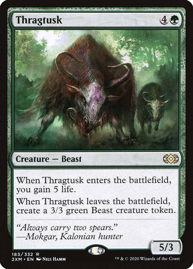 Thragtusk [Double Masters] Magic: The Gathering