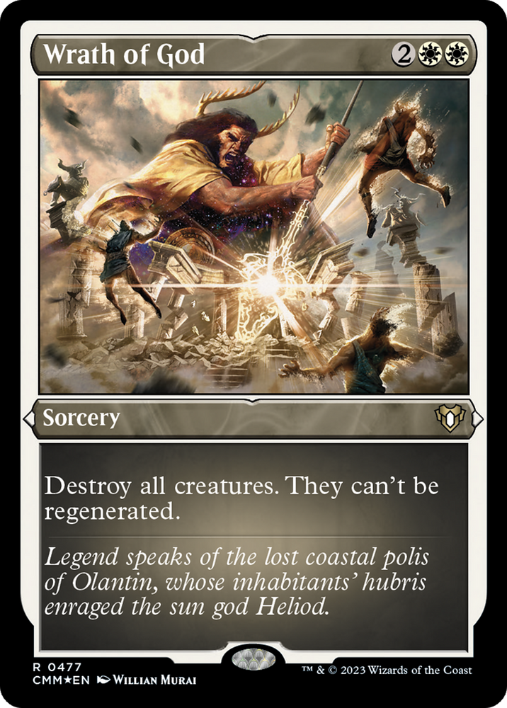 Wrath of God (Foil Etched) [Commander Masters] Magic: The Gathering