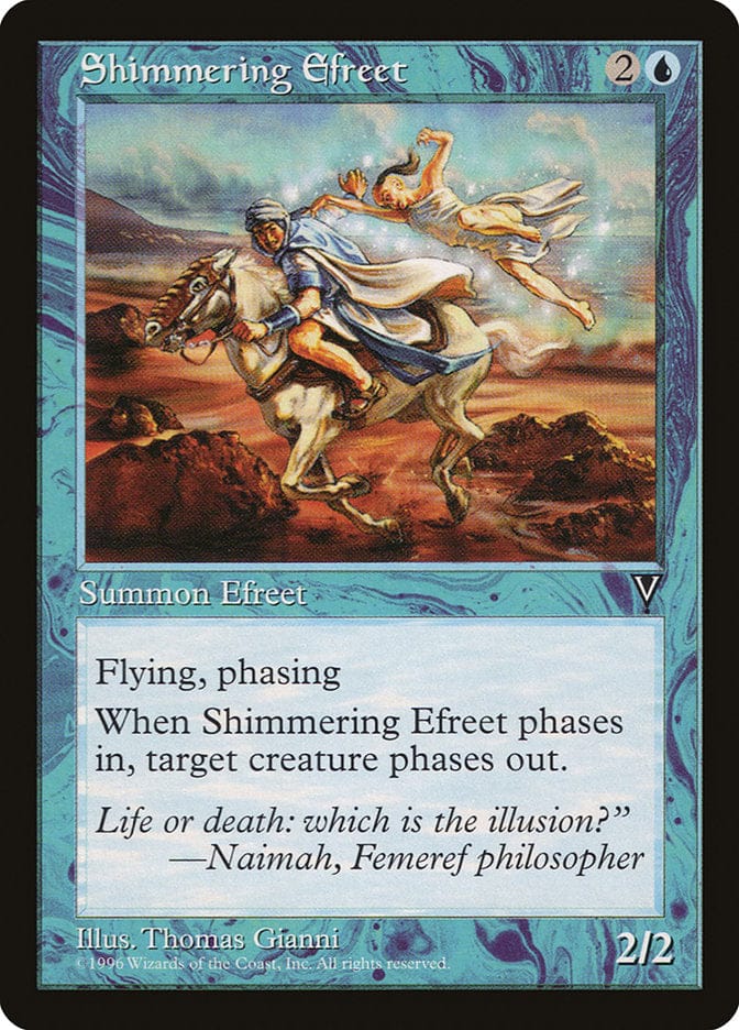 Shimmering Efreet [Visions] Magic: The Gathering