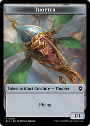 Goblin // Thopter Double-Sided Token [Bloomburrow Commander Tokens] Magic: The Gathering