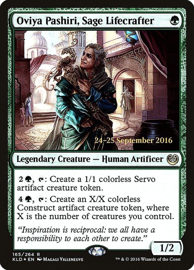 Oviya Pashiri, Sage Lifecrafter [Kaladesh Prerelease Promos] Magic: The Gathering