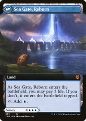Sea Gate Restoration // Sea Gate, Reborn (Extended Art) [Zendikar Rising] Magic: The Gathering