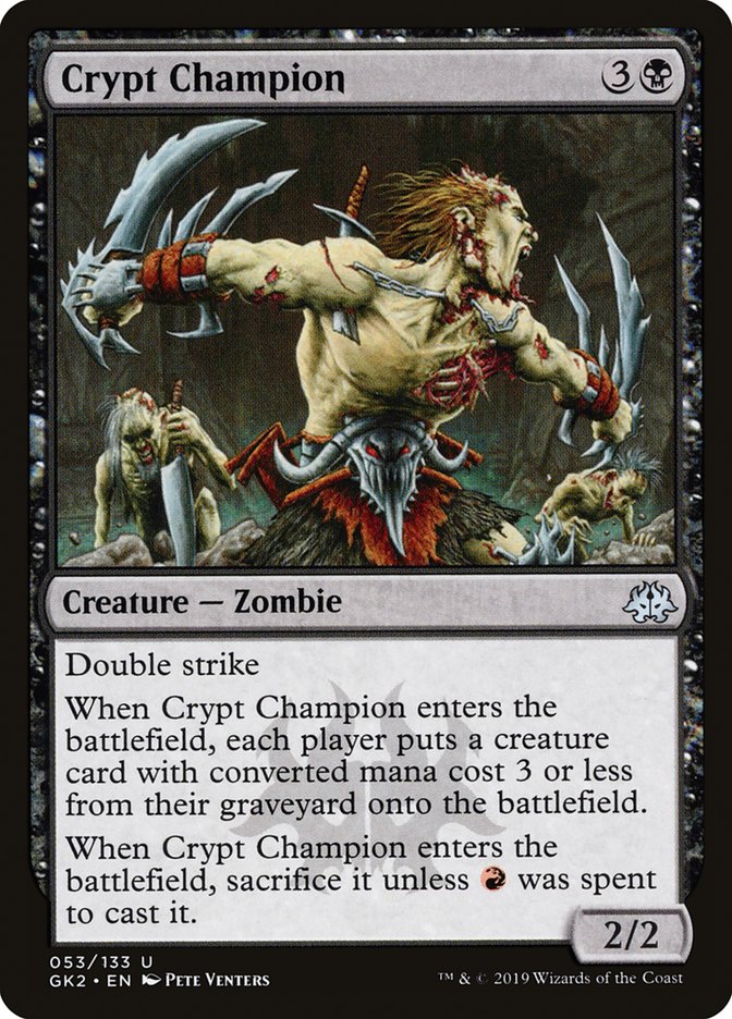 Crypt Champion [Ravnica Allegiance Guild Kit] Magic: The Gathering