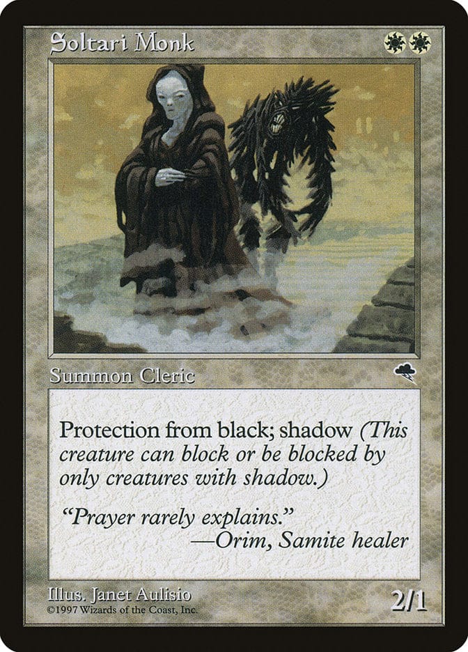 Soltari Monk [Tempest] Magic: The Gathering